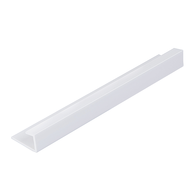 White 10mm Zest Shower Panel End Cap 2.4m  image