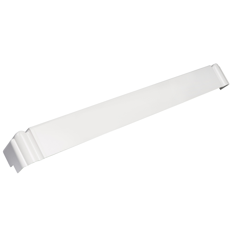 500mm x 42mm Plain White Double Ended Ogee Corner  Image