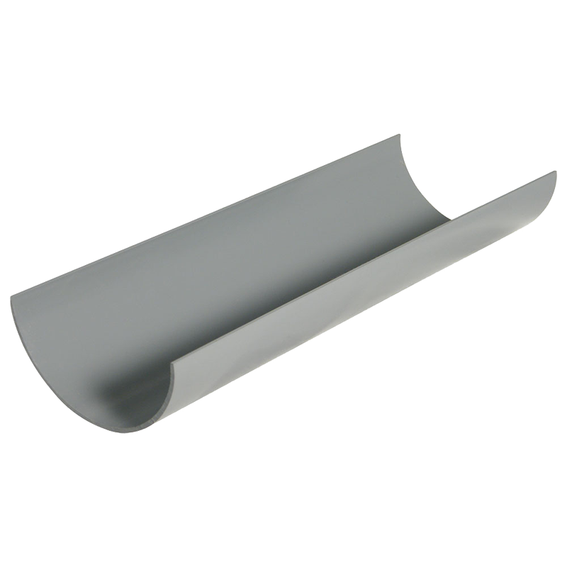 112mm Half Round Grey Gutter 4m image