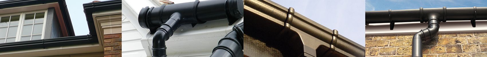 112mm Half Round Black 90° Gutter Angle 