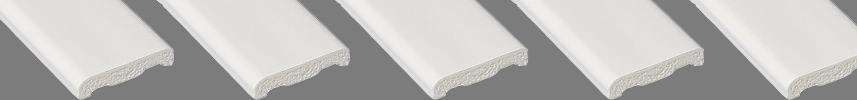 125mm Decorative Skirting Profile White 5m - C731W       