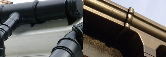 112mm Half Round Black 90° Gutter Angle 