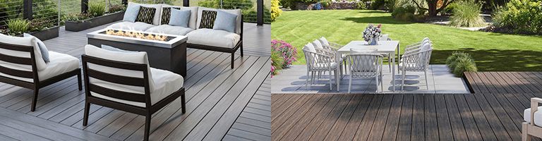 140mm Dex Grey Grooved Edge Decking Board 3660mm