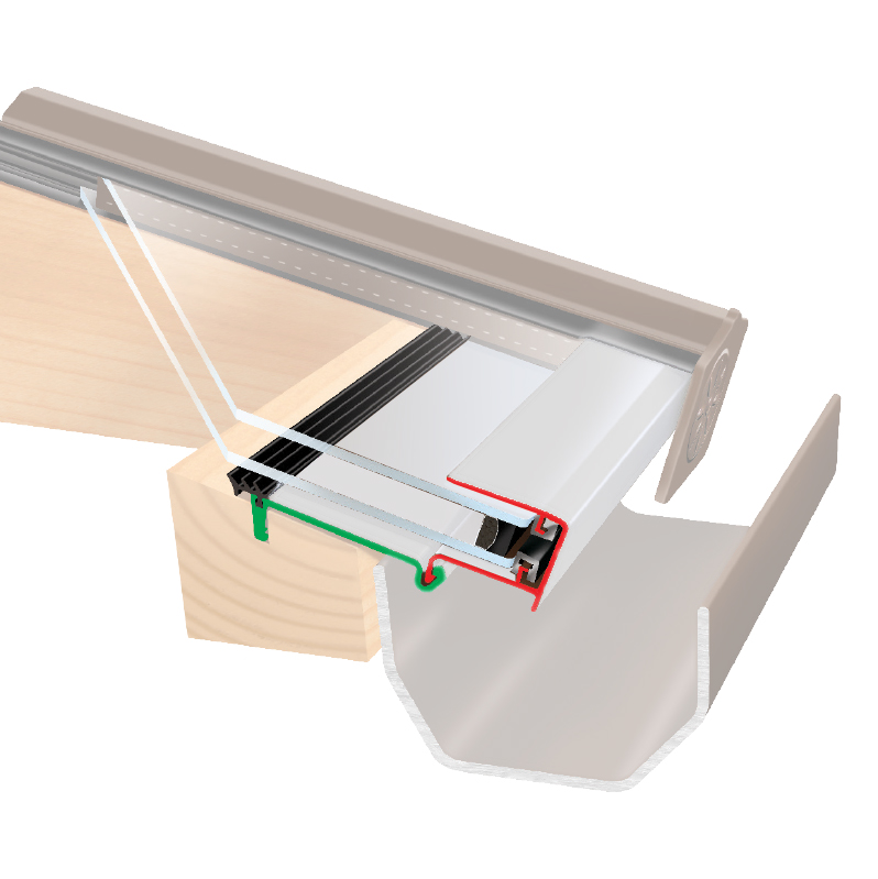 Ankorglaze for 6.4mm Glazing 2.1m White Ral9010 