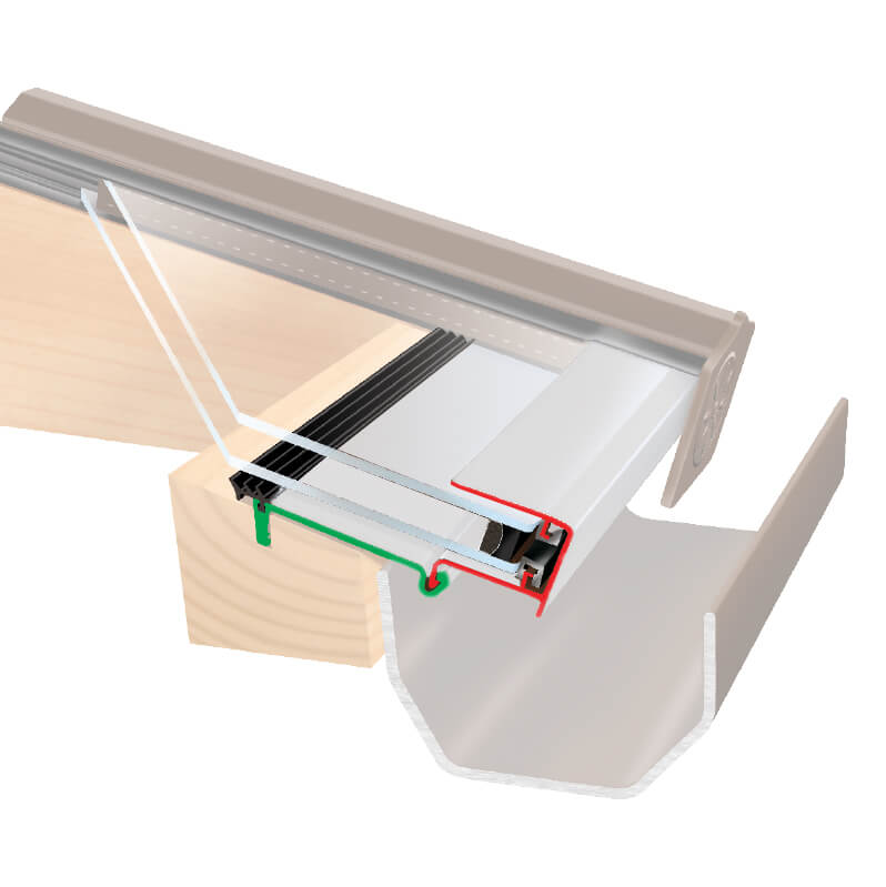 Ankorglaze for 25mm Glazing 2.1m White Ral9010 