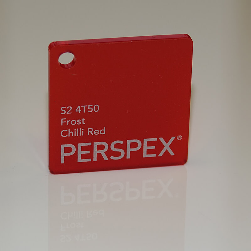 Perspex® Frost 3mm Chilli Red S2 4T50 2030mm x 1520mm