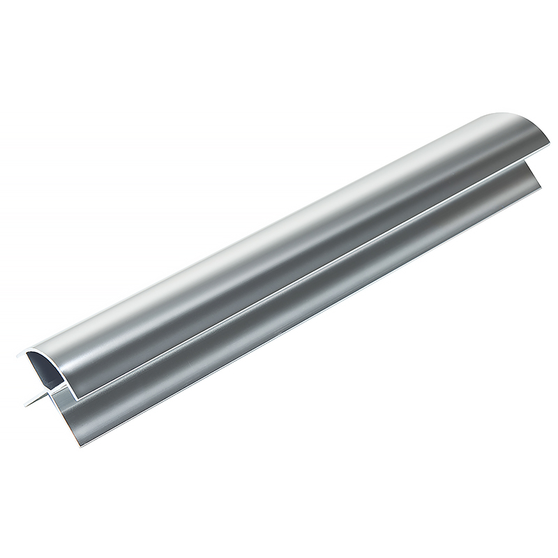 Aluminium Chrome 10mm Zest Shower Panel External Corner