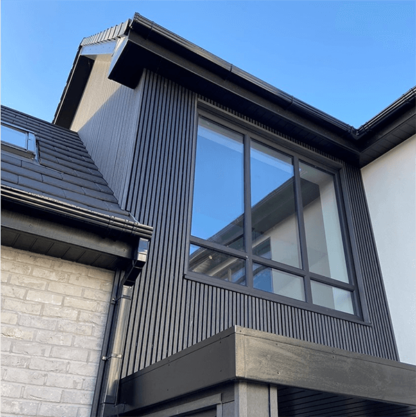 219mm WPC Charcoal Slatted Cladding 2.5m