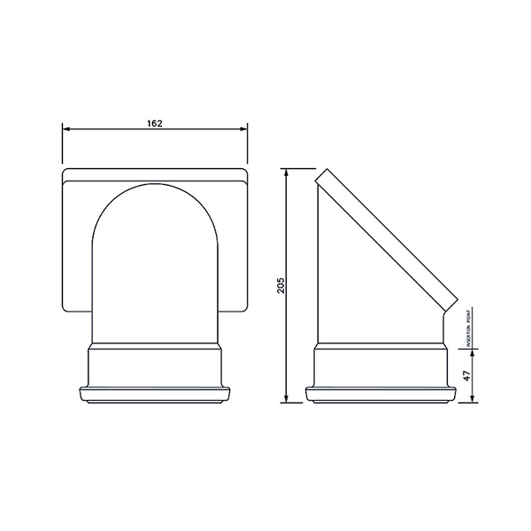 FloPlast 110mm Square Drainage Rodding Point 