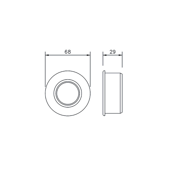 FloPlast 32mm Black Solvent Weld Soil Boss Adaptor - SP20