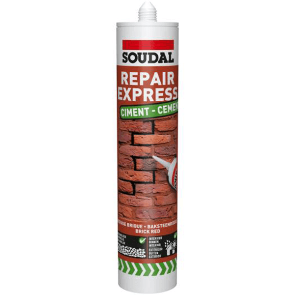 Soudal Brick Red Repair Express Cement Sealant 290ml image