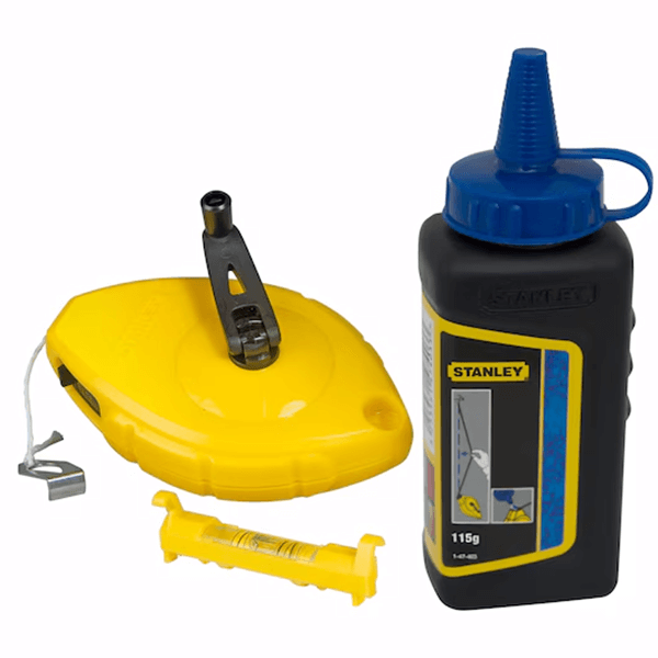 Stanley Chalk Line 30m, Blue Chalk & Level image